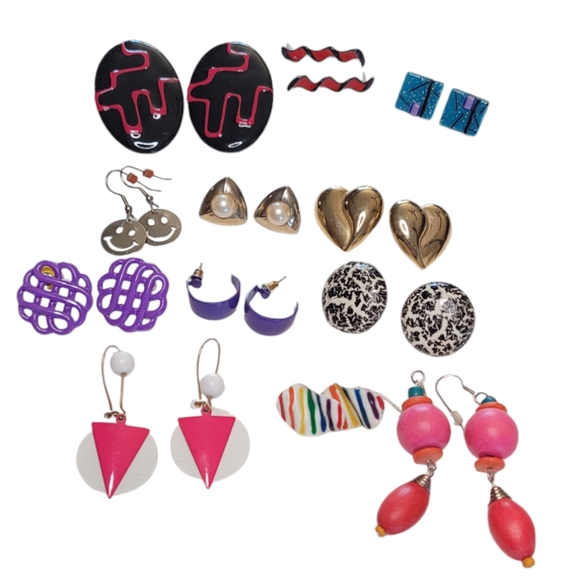 Vintage Earrings Lot - Picture 2 of 14